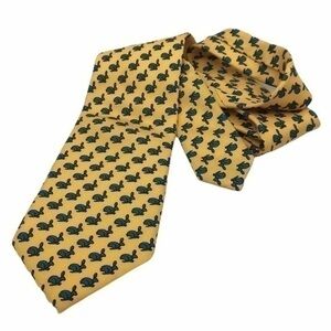 CACTIES yellow and blue bunny tie